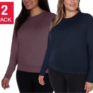 Lukka Lux Ladies' Long Sleeve Active Top, 2-pack